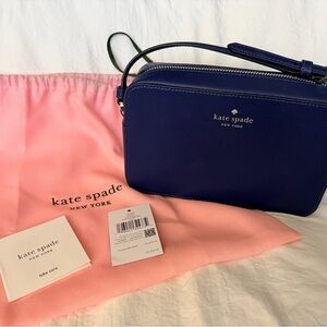Kate Spade Sienna Leather Crossbody Bold Navy